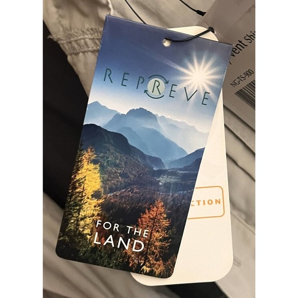 NATURAL GEAR Utility Shirt Mesh Lined Vented Zip Pocket Outdoor Relaxed Fit XL - Picture 5 of 7